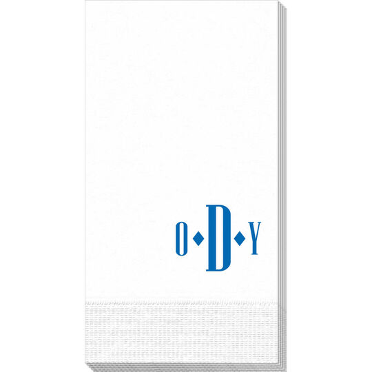 Condensed Monogram Guest Towels